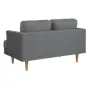 Soma 2 Seater Sofa with Soma Armchair - Dark Grey (Scratch Resistant) - 7