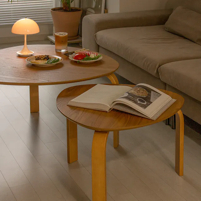 (As-is) Stephanie Nesting Coffee Table - Oak - 2 - 12