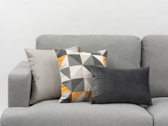 Throw Linen Cushion Cover - Light Grey - 1
