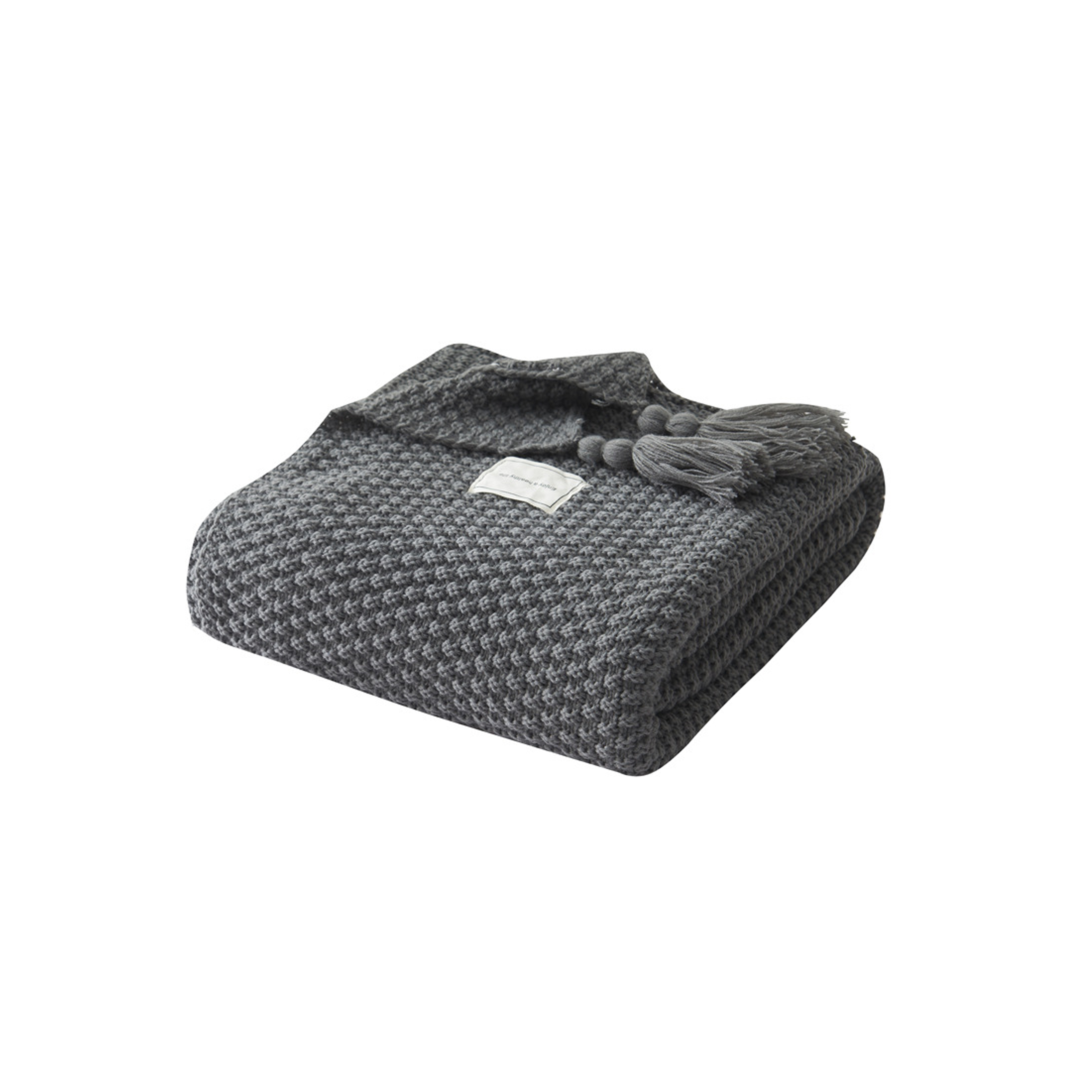 Celeste Knitted Throw - Grey