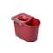 Tatay Lightweight Mop Bucket with Wheels 13L - Bordeaux
