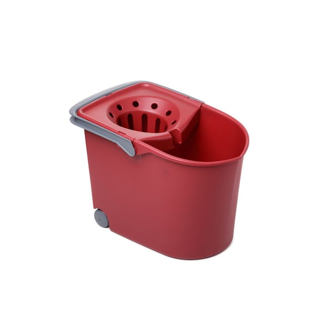 Tatay Lightweight Mop Bucket with Wheels 13L - Bordeaux - 0