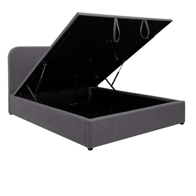 Nolan Queen Storage Bed - Hailstorm - 5