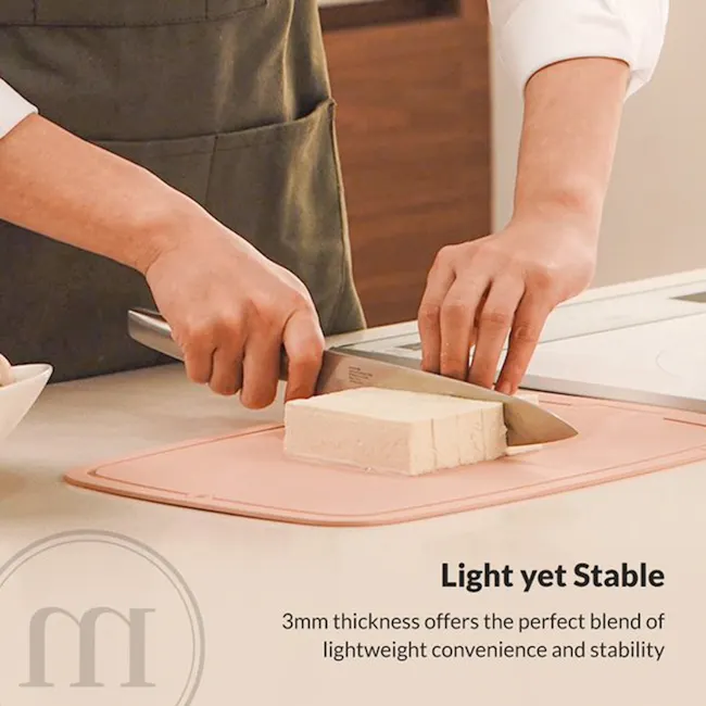 SalleMa Premium TPU Cutting Board (Peach) - 9