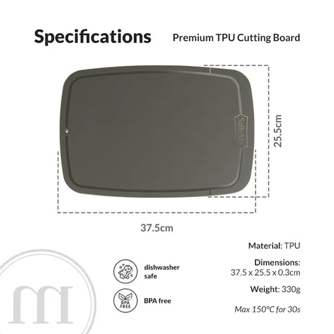 SalleMa Premium TPU Cutting Board (Peach) - 3