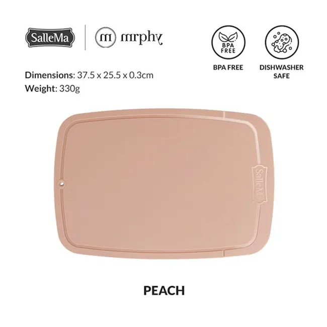 SalleMa Premium TPU Cutting Board (Peach) - 4
