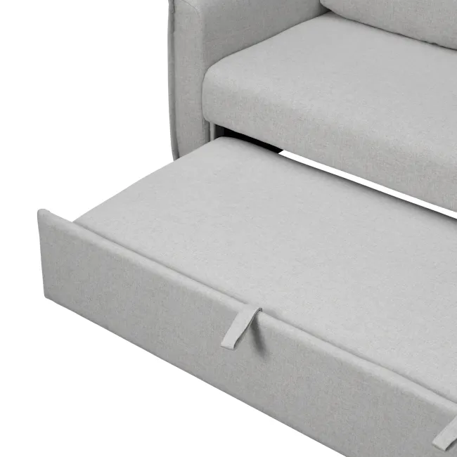 Pierre 3 Seater Sofa Bed - Slate - 11