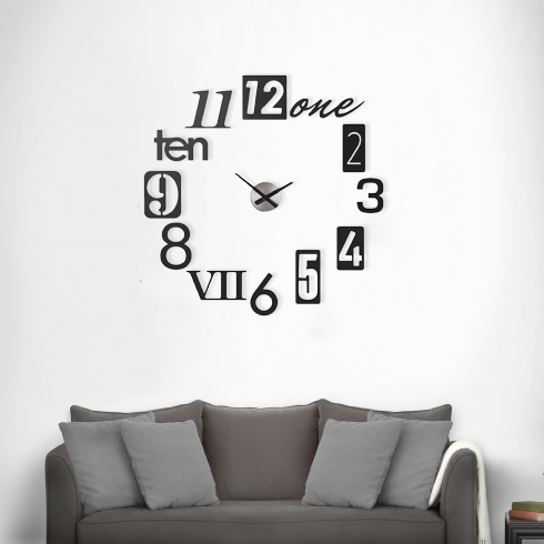 Numbra Wall Clock Black, Umbra Home Accents HipVan