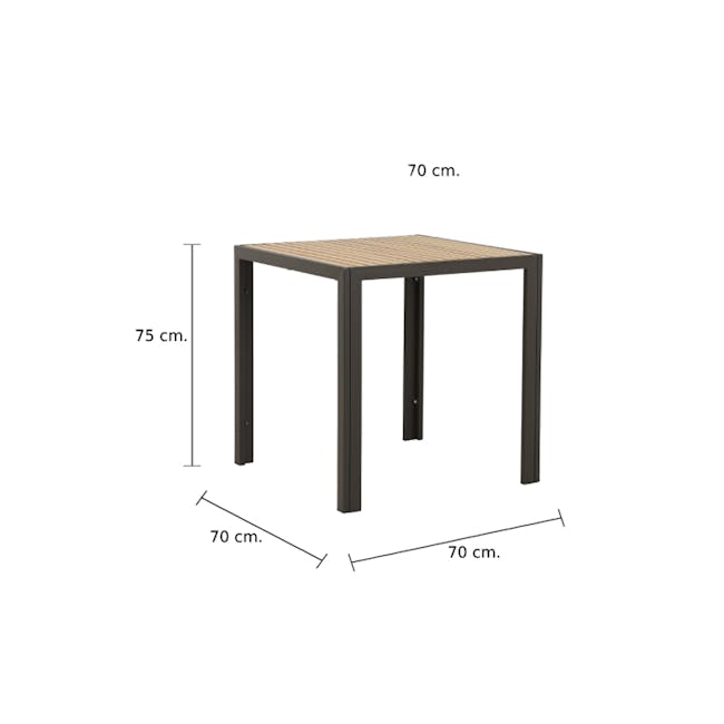 Zack Outdoor Table 0.7m - 3