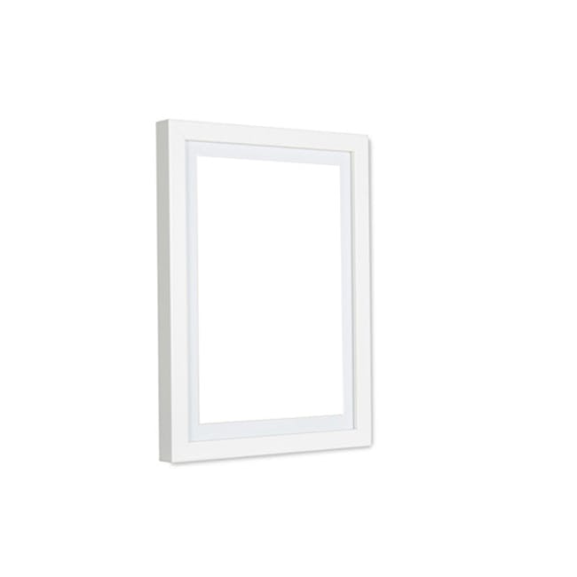 A4 Size Wooden Frame - White - 0