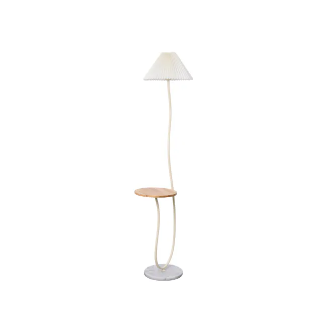 Freely Floor Lamp with Side Table - Ivory - 11