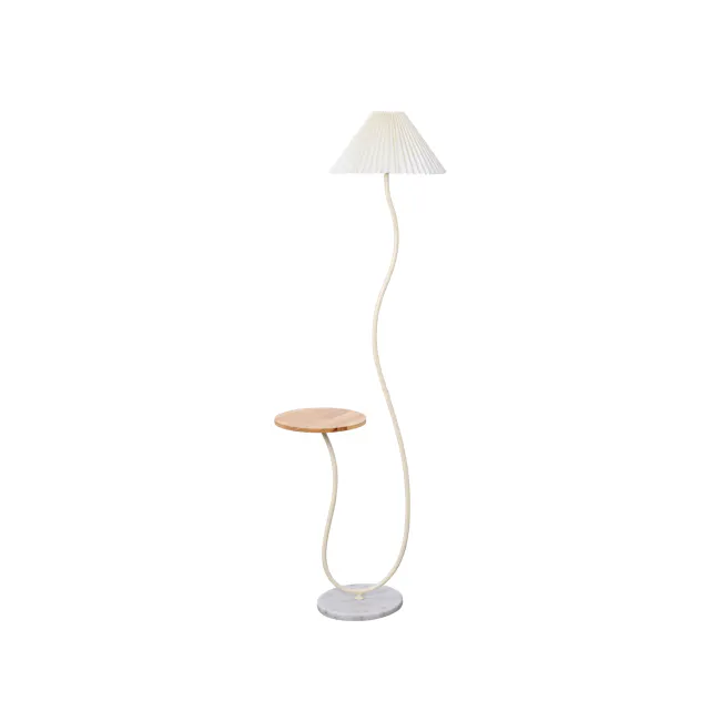 Freely Floor Lamp with Side Table - Ivory - 1