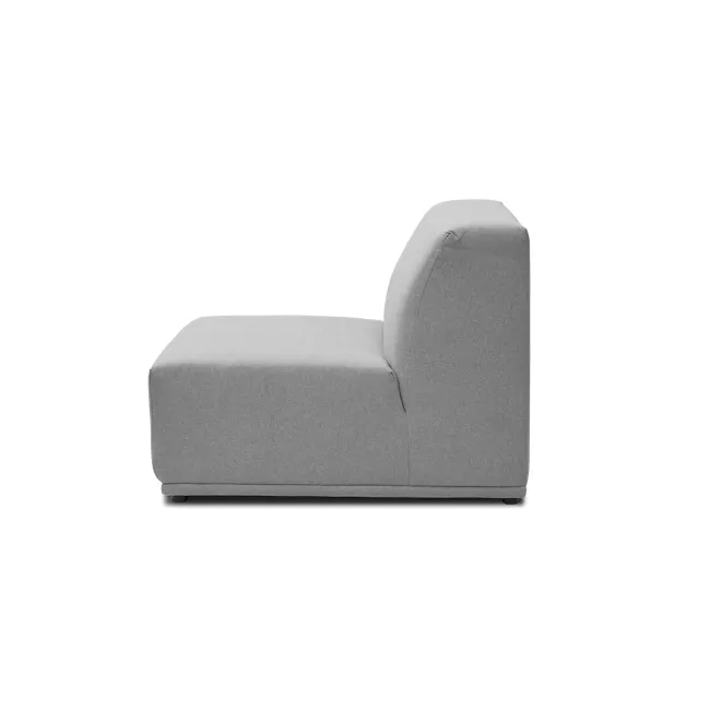 Milan 4 Seater Sofa - Slate (Fabric) - 13 - Modern minimalist sofa, sleek fabric upholstery, comfortable seating