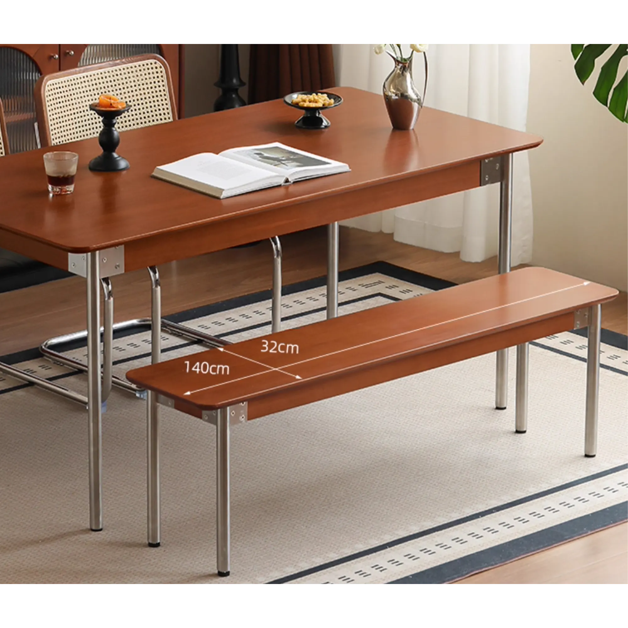 (As-is) Danis Dining Bench 1.4m - 13