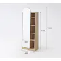 Chelsea Arched Mirror Cabinet with Side Shelf - Maple - 7