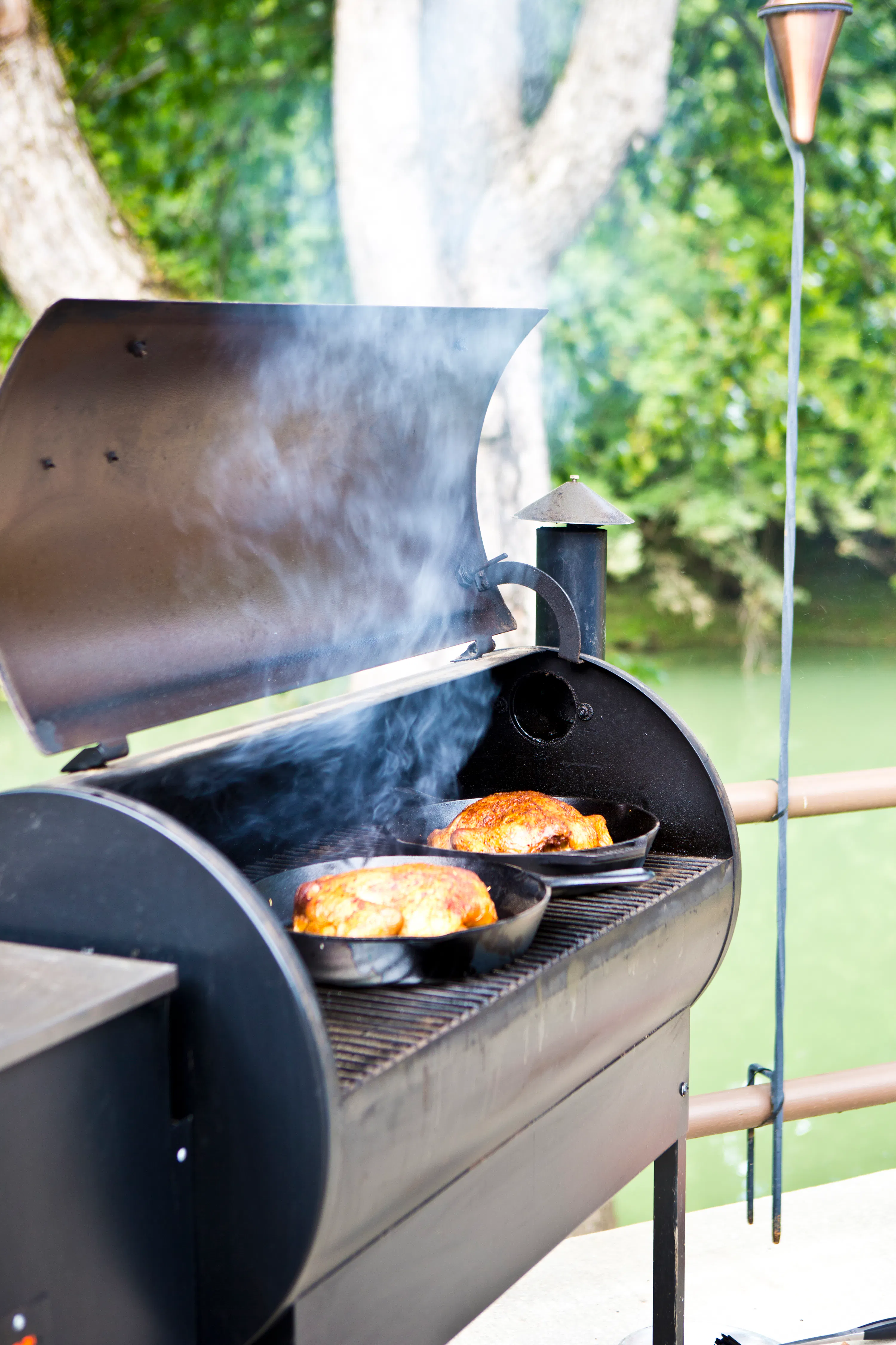 Lodge Seasoned Cast Iron Skillet (6 Sizes) - 10 - Outdoor barbecue, grill with smoking meat, outdoor cooking, outdoor