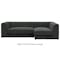 Abby L-Shaped Lounge Sofa - Granite - 12