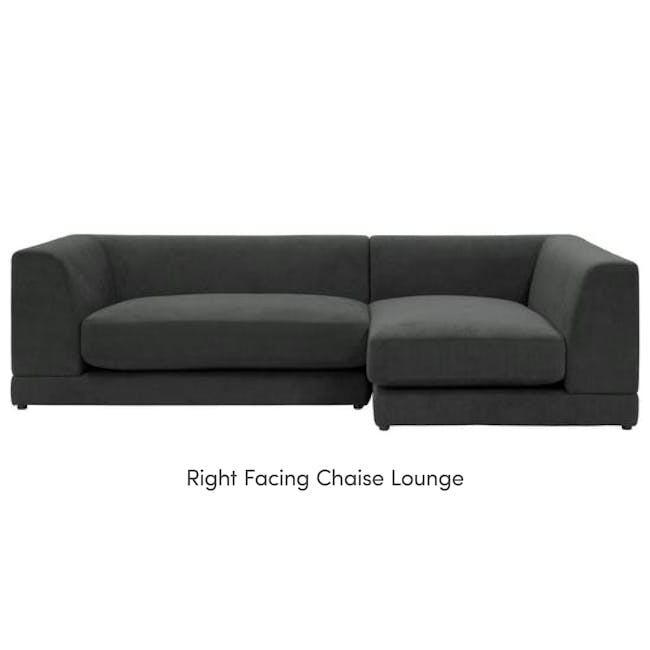 Abby L-Shaped Lounge Sofa - Granite - 12