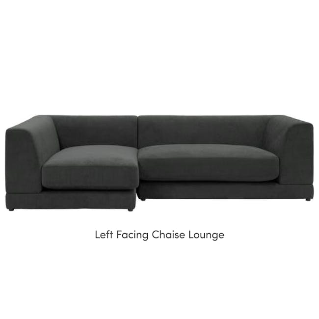 Abby L-Shaped Lounge Sofa - Granite - 13