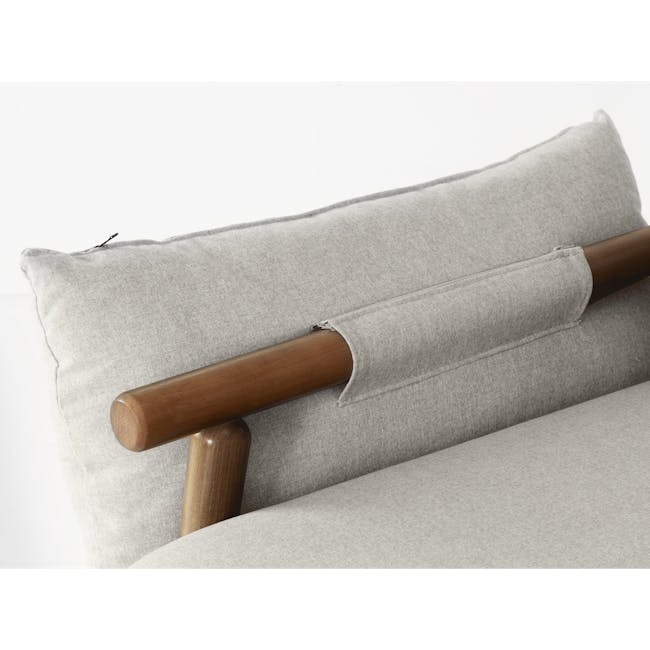 Astrid 2 Seater Sofa - Walnut, Ivory - 4