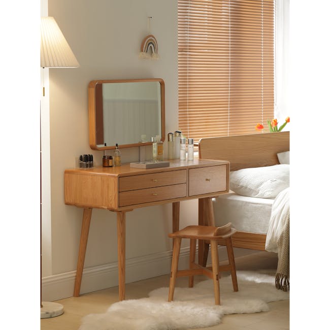 Yvonne Dressing Table with Mirror 0.75m - 1