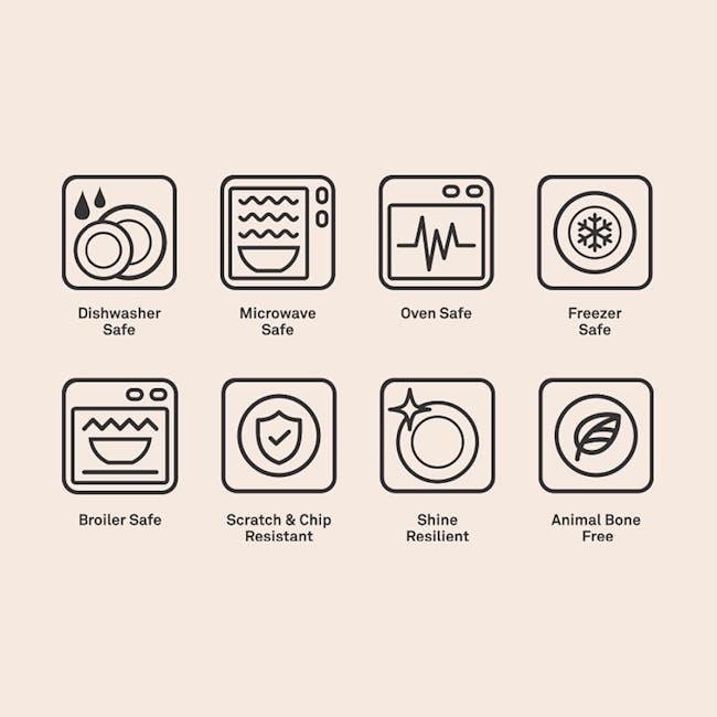 Luzerne Mod Deep Coupe Plate - Smoky Plum (3 Sizes) - 6 - Dishwasher Safe, Microwave Safe, Oven Safe, Freezer Safe, Broiler