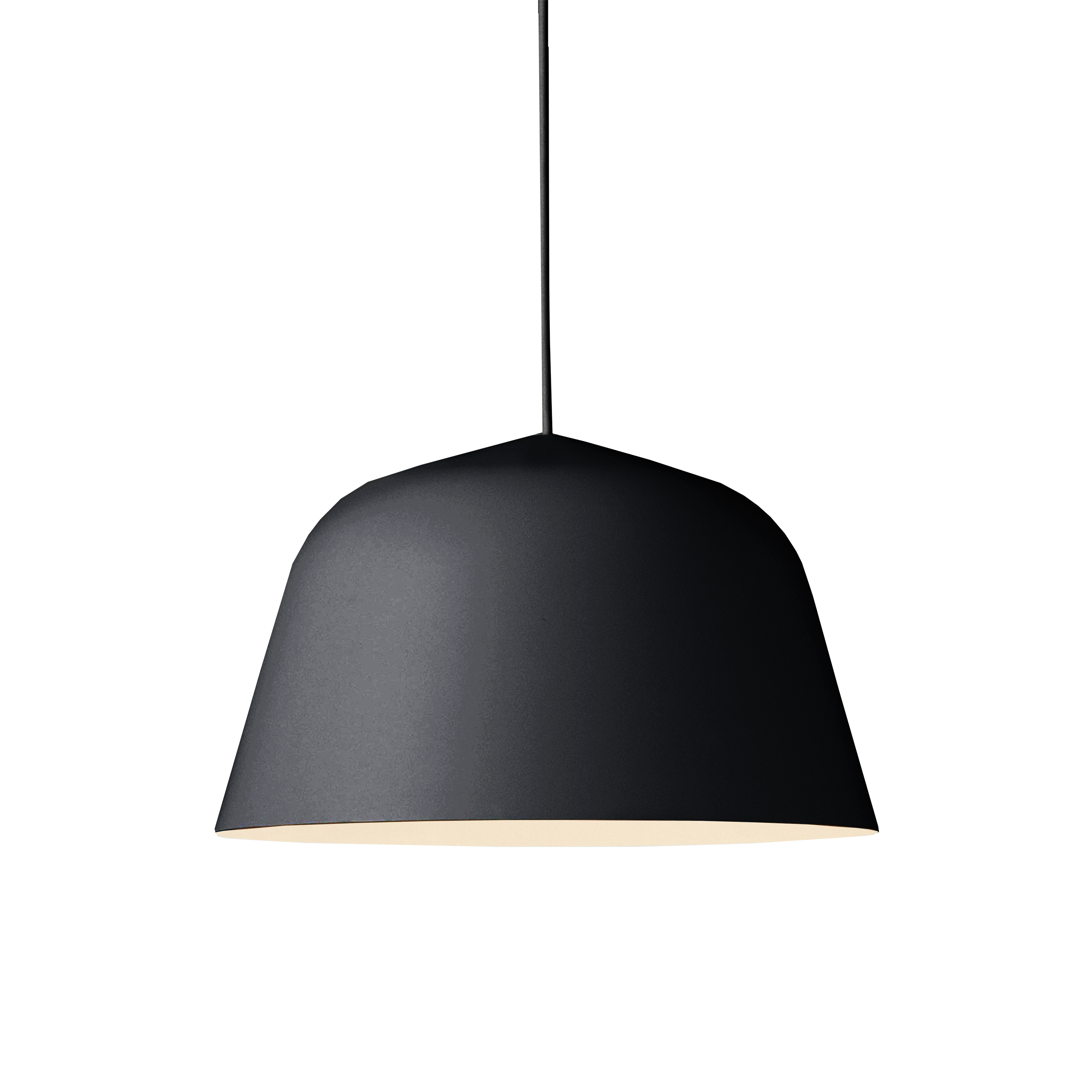 black feature pendant light