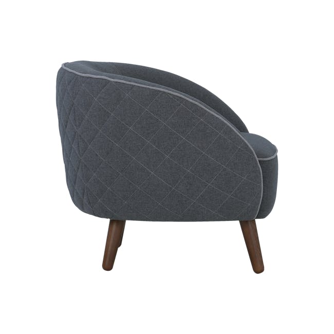 Braton Lounge Chair - Battleship Grey (Fabric) - 3
