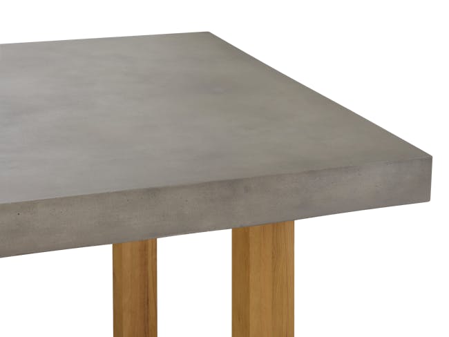Titus Concrete Dining Table 1.8m (Solid Wood Legs) - 4