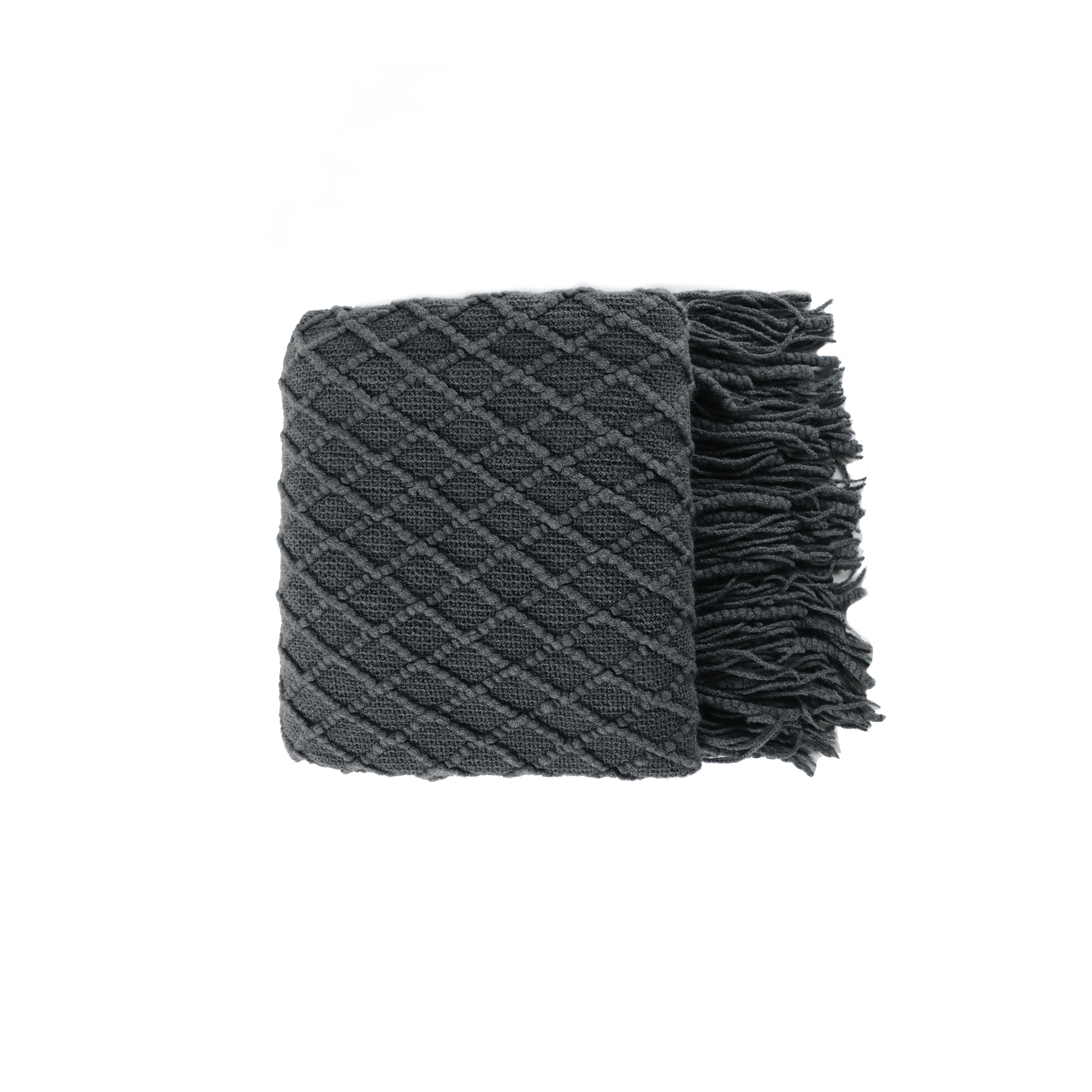 Hanako Knitted Throw - Grey