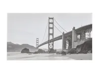 Cityscape Art Print on Stretched Canvas 90cm by 50cm - Golden Gate Bridge