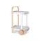 Bellwood Serving Cart - White, Natural