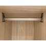 Lucca 3 Door Wardrobe 5 - White Oak - 7