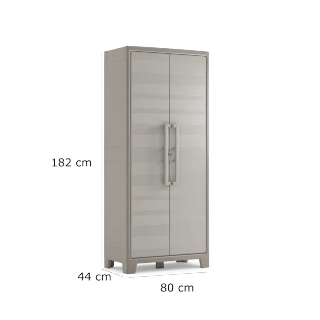 Gulliver High Outdoor Cabinet - 5 - Sleek, modern wardrobe with minimalist design, Tall, rectangular wardrobe with