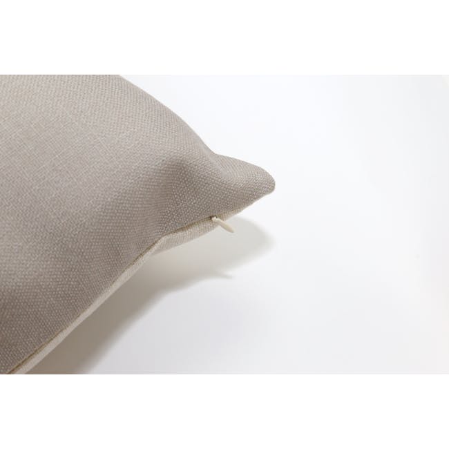 Throw Linen Cushion Cover - Light Grey - 4