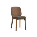 Cora Dining Chair - Walnut, Green