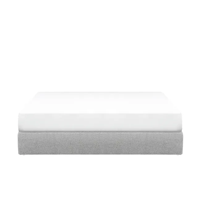 Vera Queen Box Bed - Snow (Faux Leather) - 11