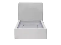 Aeva Single Bed - Grey Boucle (frame only)