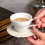 Koda Ceramic Coffee Cup & Saucer - White - 2