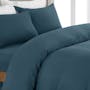Plain Tencel Bedding Set - Navy (4 Sizes) - 2