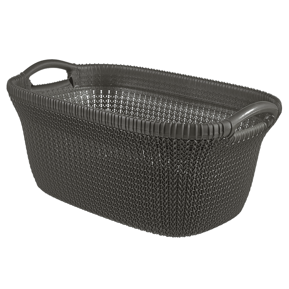 Knit Laundry Basket 40L - Harvest Brown