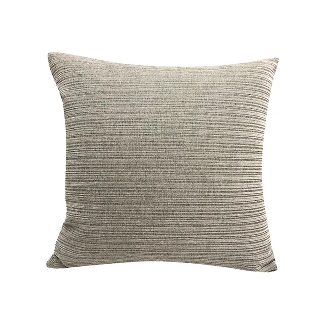 Minnesota Cushion - Light Grey - 1 - Grey textured pillow, modern design, elegant look, cozy interior, decorative throw