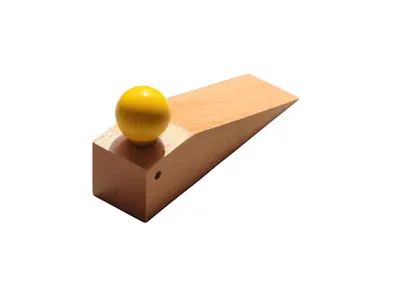 Cobie Wooden Door Stopper - Oak, Yellow