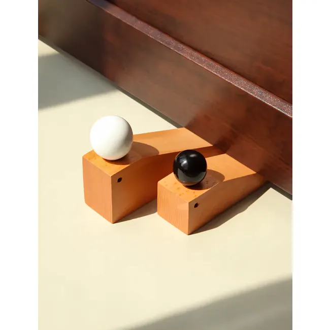 Cobie Wooden Door Stopper - Oak, Yellow - 4