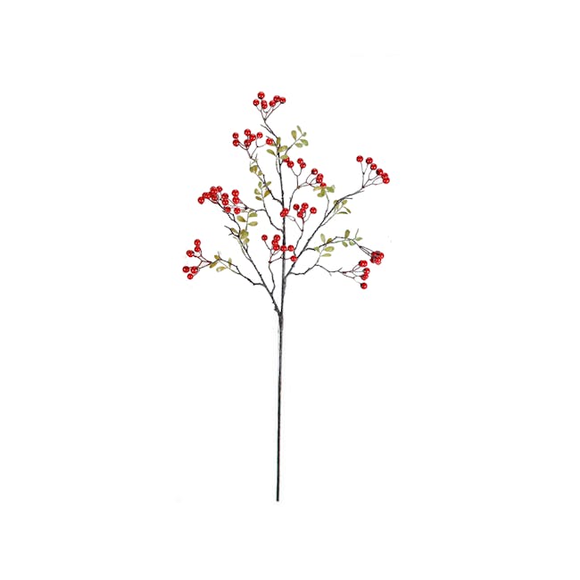 Faux Berry Plant - Red - 0