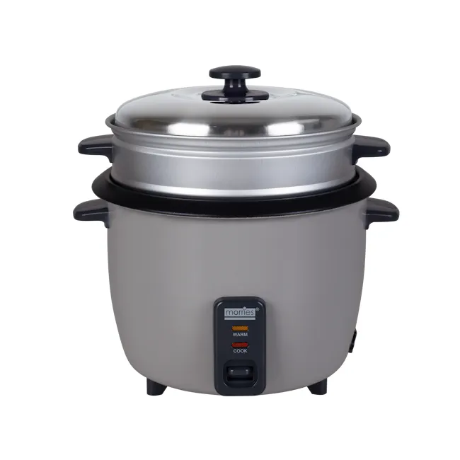 MORRIES Rice Cooker with Stainless Steel Lid Cover and Non-Stick Removable Cooking Pot - 1.8L - 1 - Instant pot, stainless