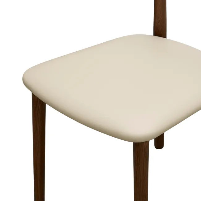 Solis Dining Chair - Walnut, Beige (Pet Friendly) - 8