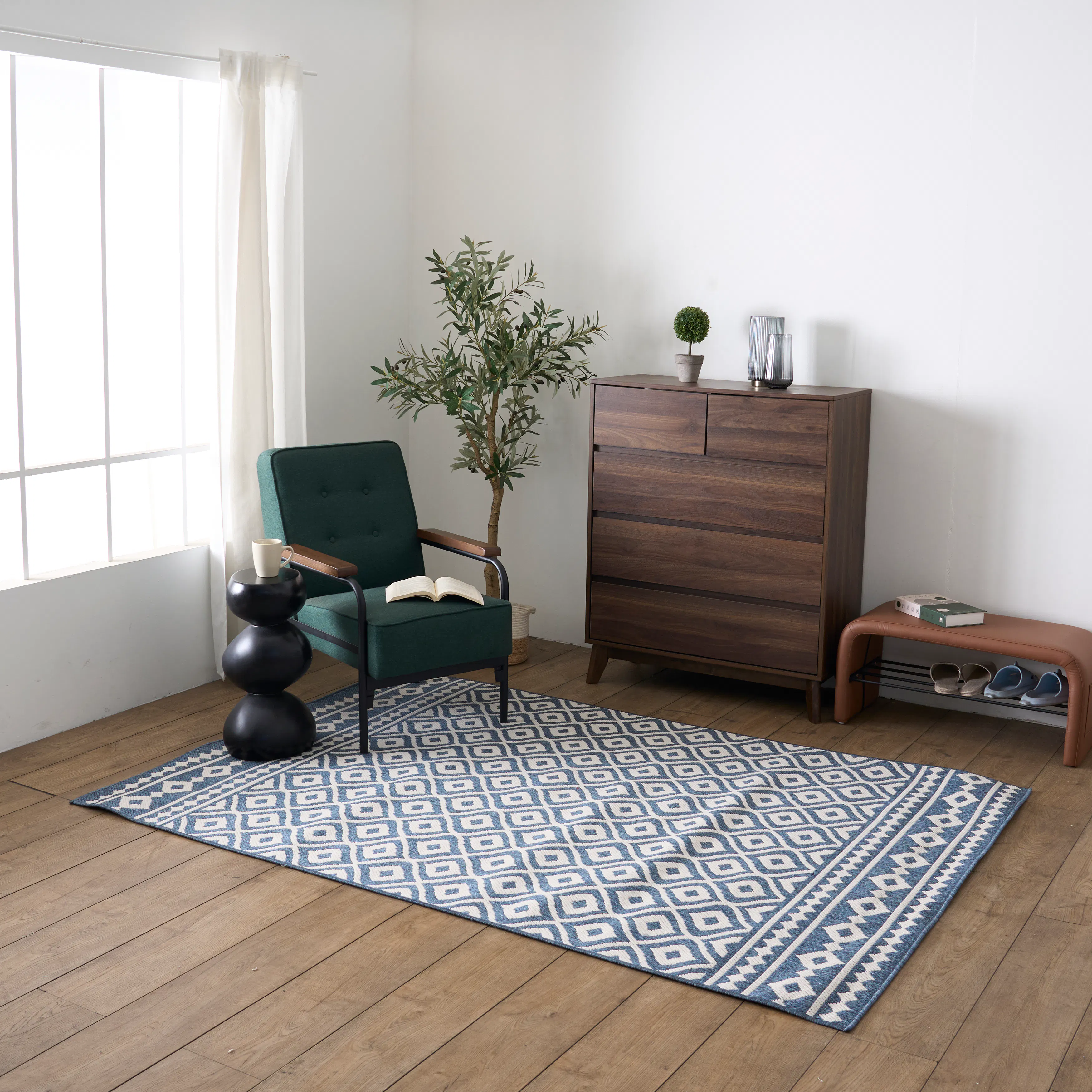 Crux Low Pile Rug - Ivory/Charcoal (2 Sizes) - 9