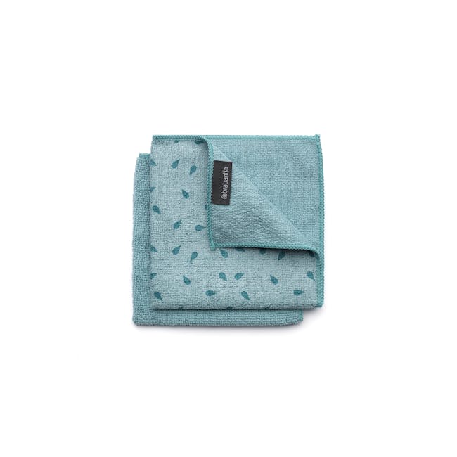 Microfibre Cleaning Cloths (Set of 2) - Mint - 0