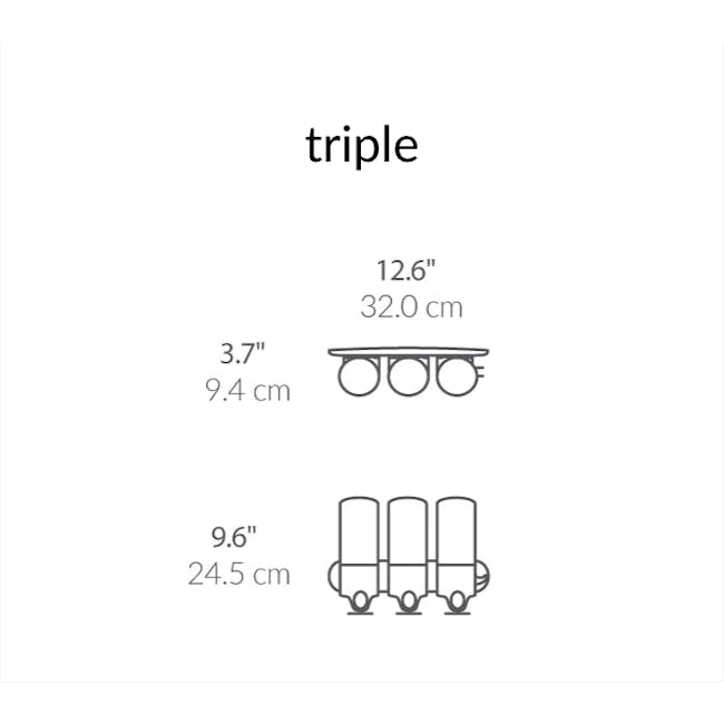 simplehuman Triple Wall Mount Soap Dispenser - 6
